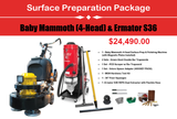 Business Start Up Package : Surface Preparation - Baby Mammoth Concrete Grinder & Ermator S36 HEPA Dust Extractor