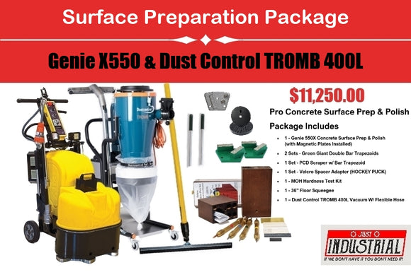 Business Start Up Package : Concrete Surface Preparation - Genie 550X & Dust Control TROMB 400L